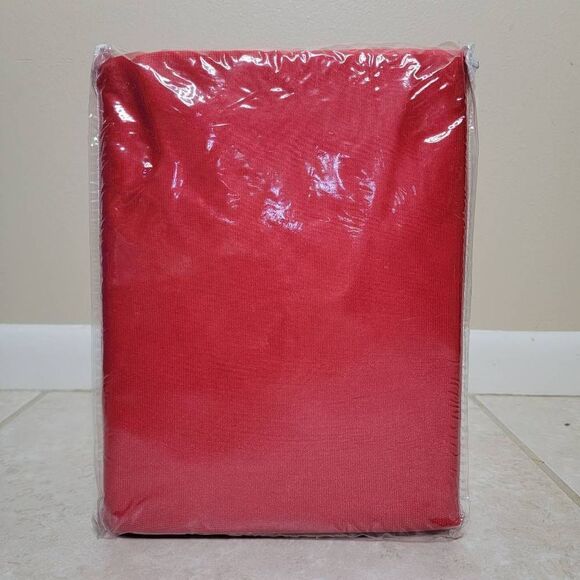 Red Satin Deep Pocket 4 Piece Sheet Set King - Picture 2 of 7